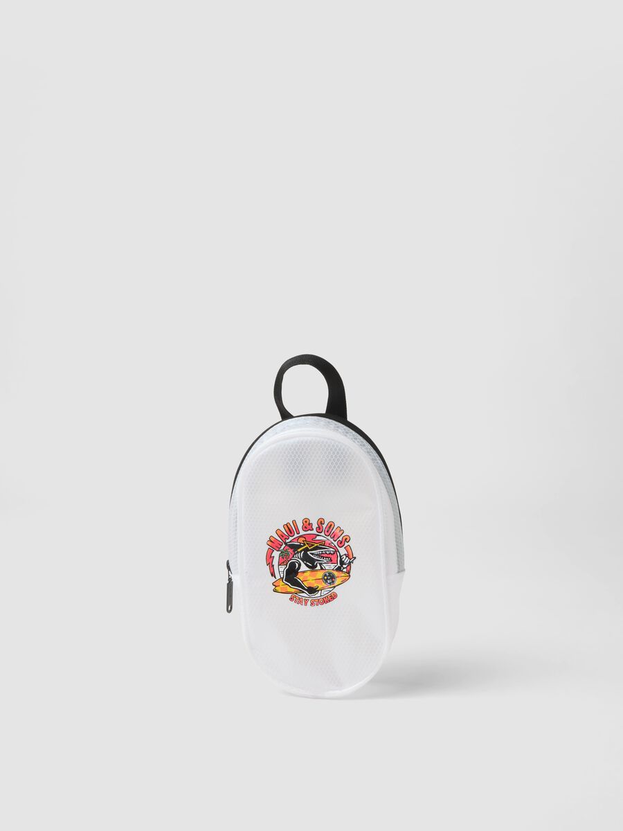 Transparent swimwear pouch with zip closure_0