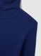 Blue Viscose Blend Turtleneck_5