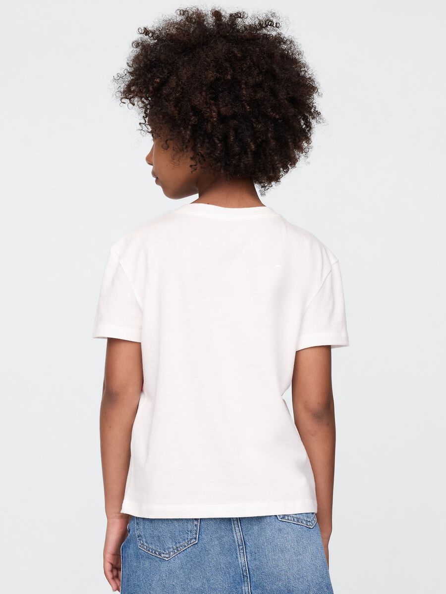 White T-shirt with watermelon print_1