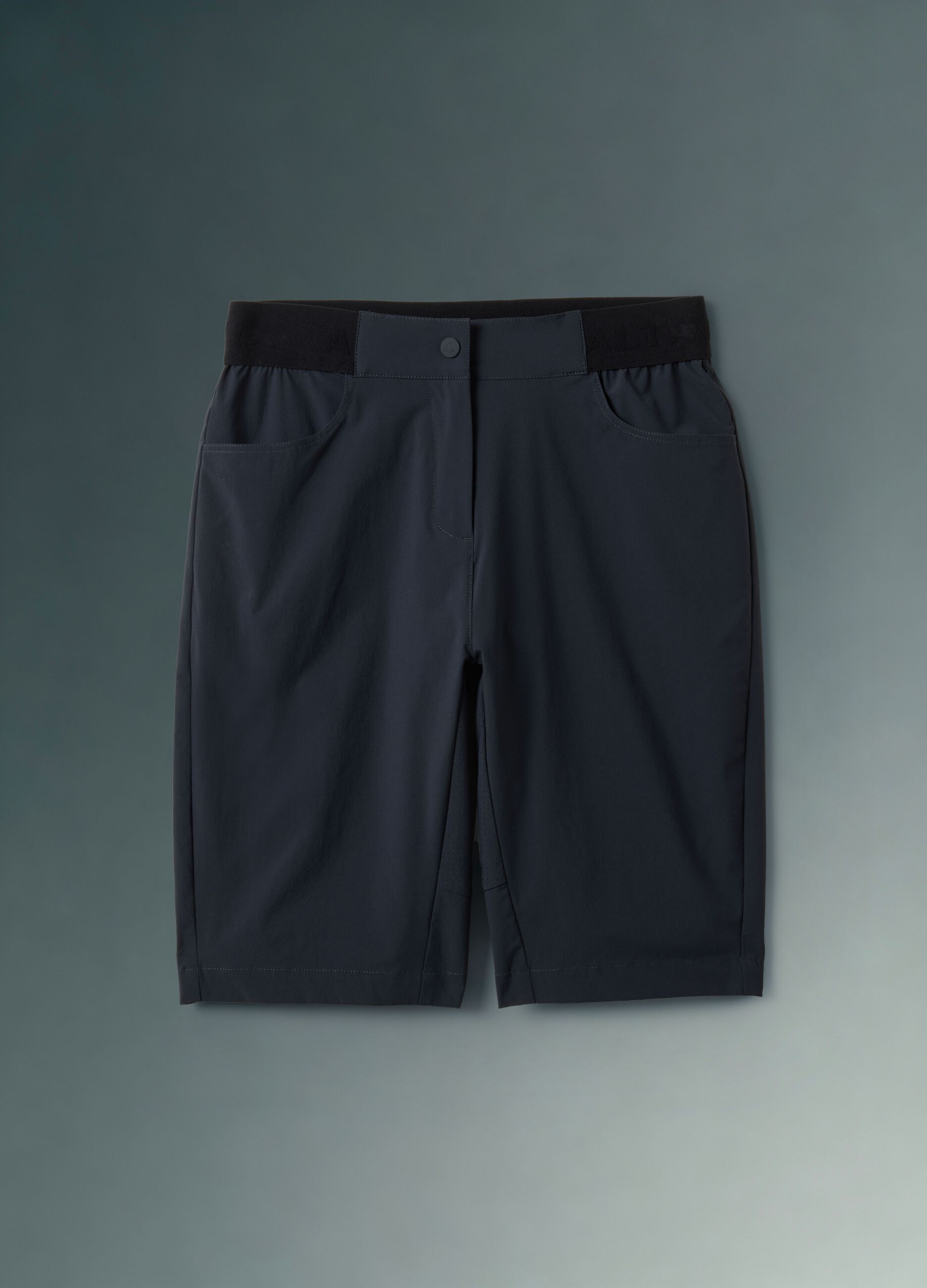 Black ALTAVIA BIKE technical shorts in stretch fabric