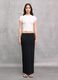 Ribbed Long Skirt Black_0