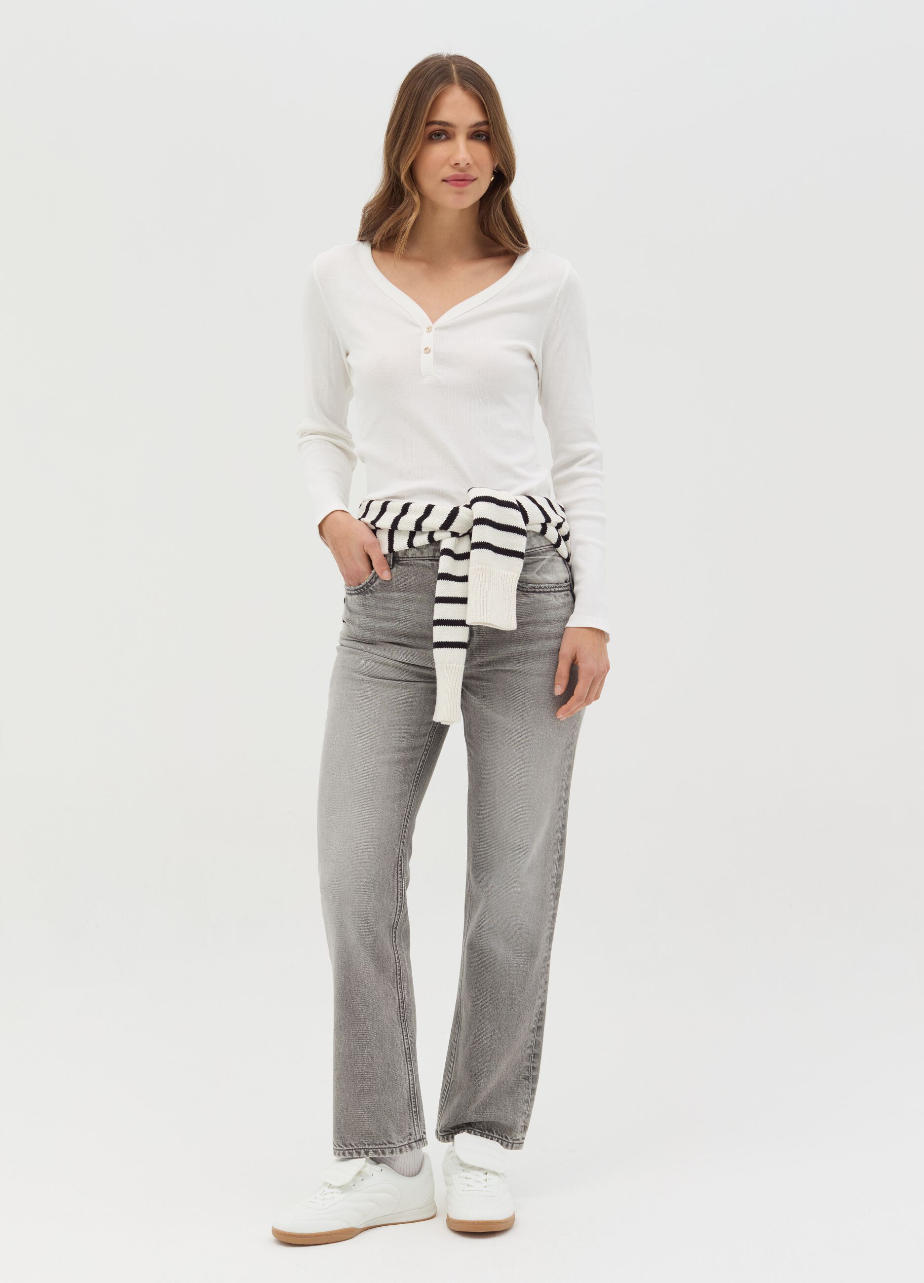 Jeans straight fit cinque tasche