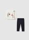 Girls' white cotton set regular fit_0