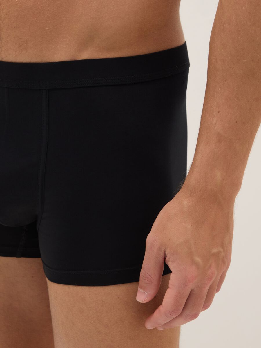 Two-pack regular fit stretch cotton black boxers_3