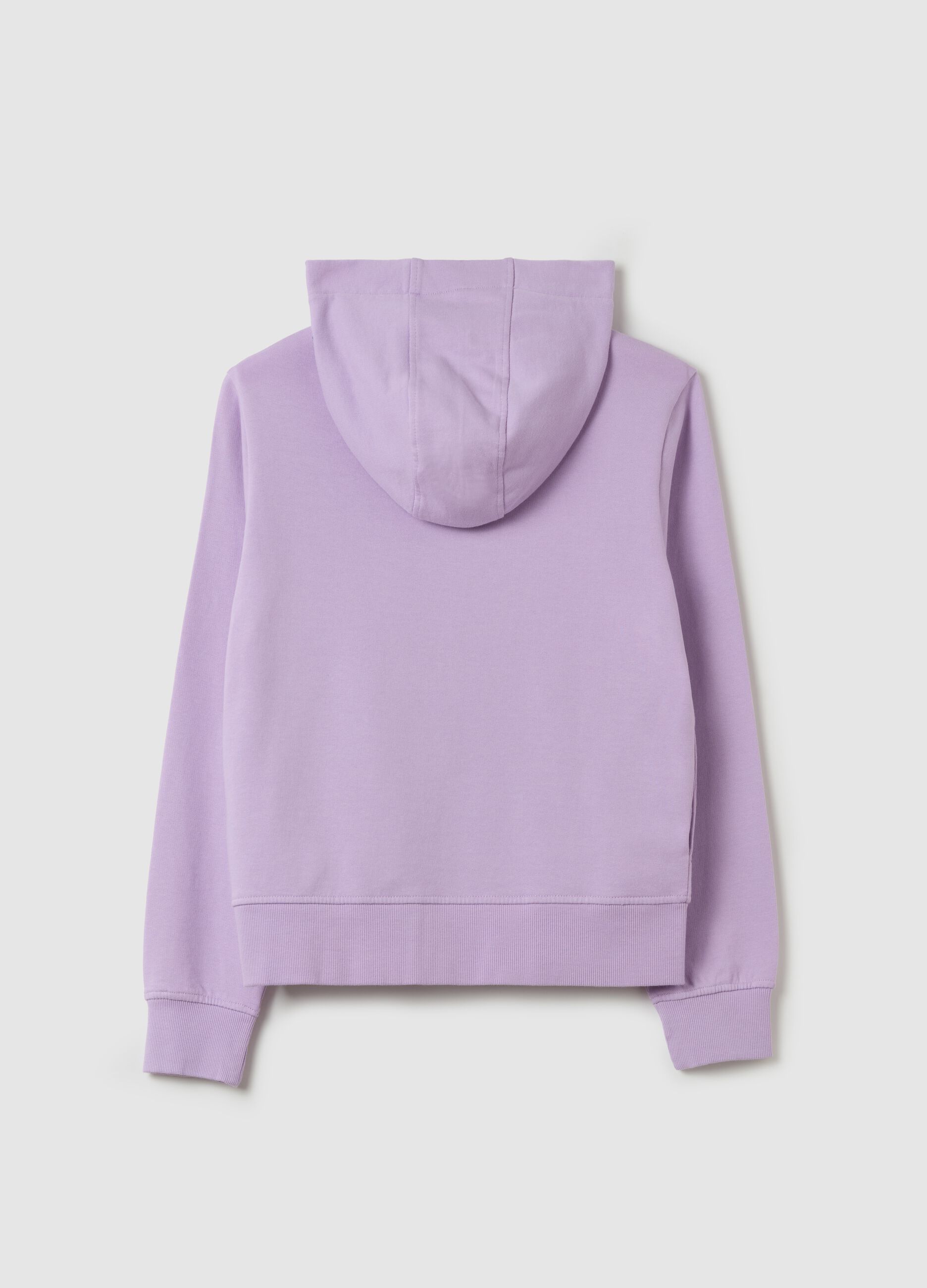 Essential full-zip sweatshirt with hood