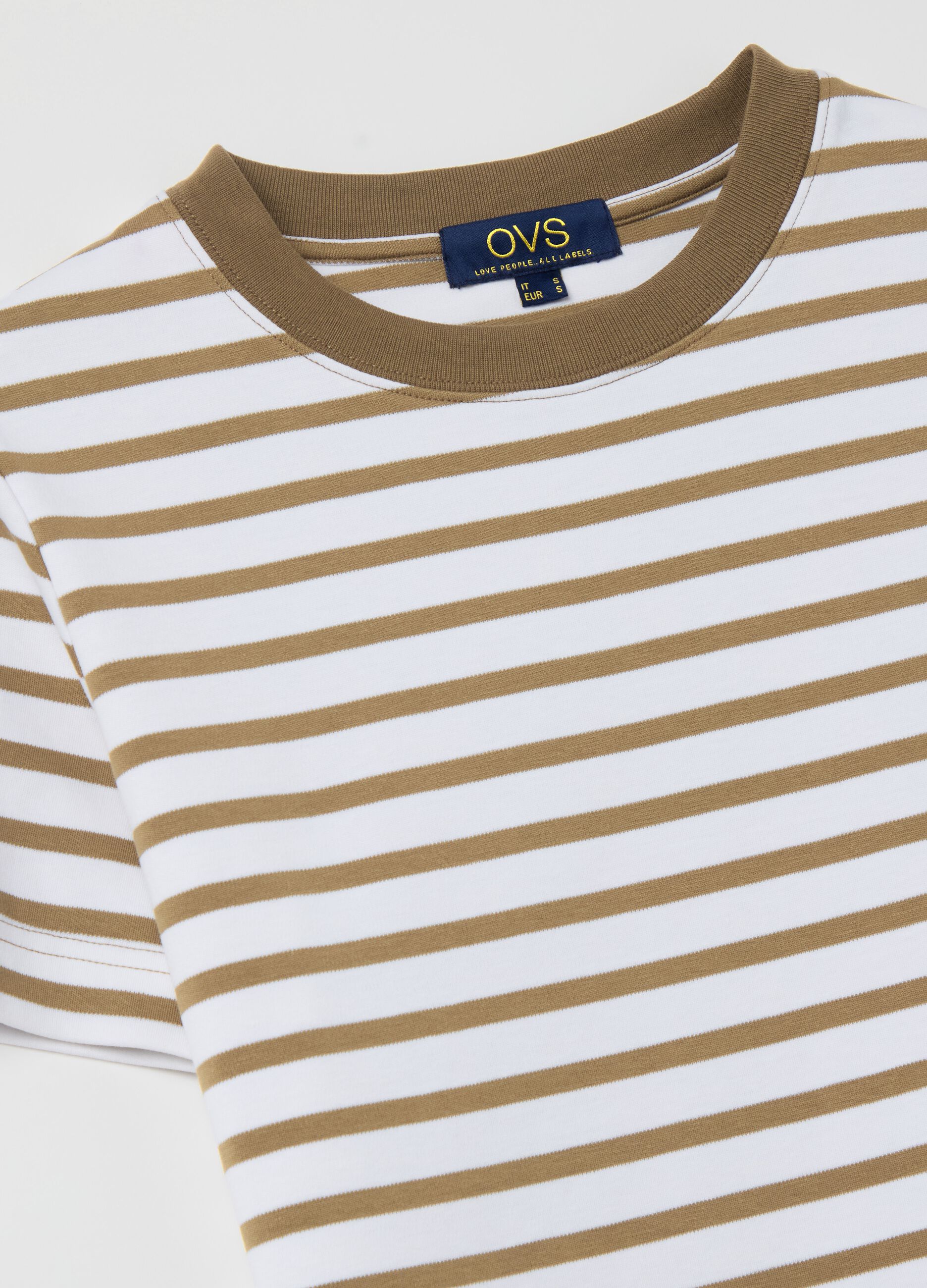 T-shirt with horizontal stripes