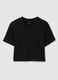 Girls' pure cotton black T-shirt_3