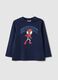 Spider-Man Boys' Blue Pure Cotton T-Shirt_0