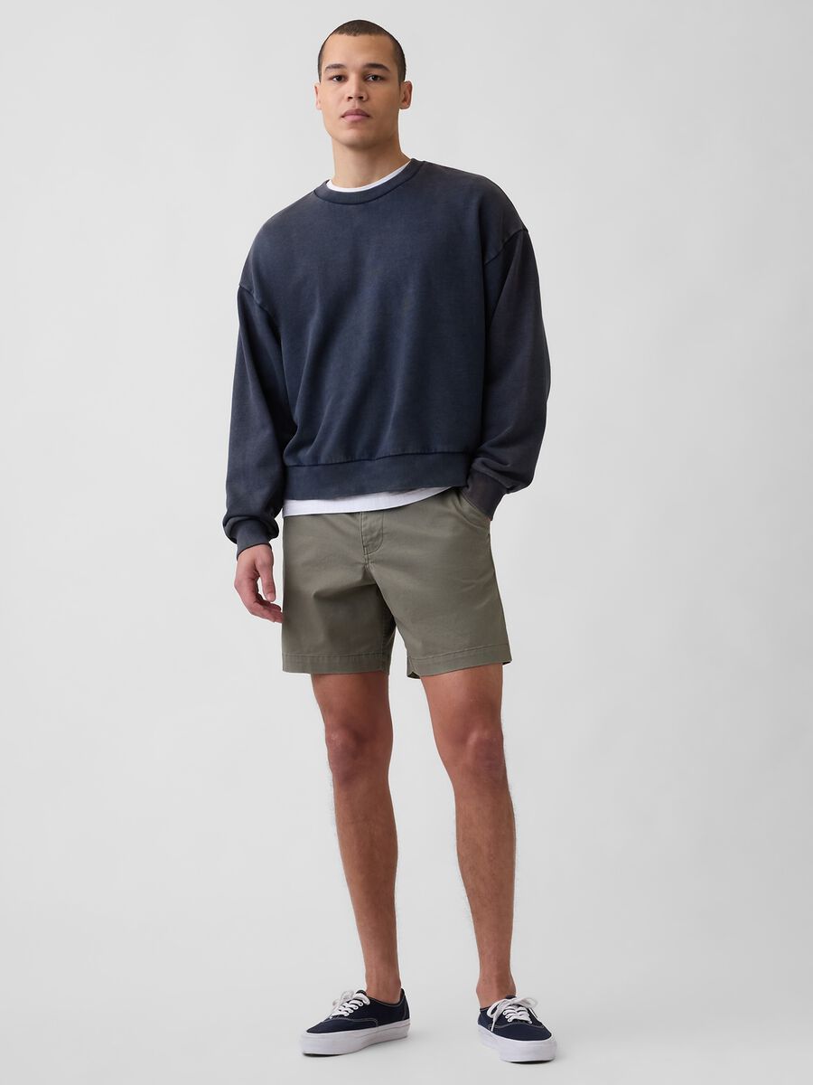 Stretch cotton shorts_0