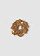 Brown polka-dot scrunchie_0