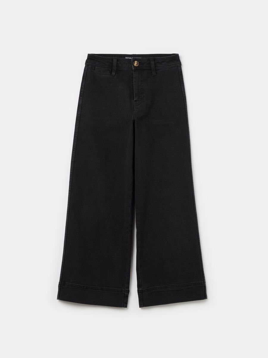 Wide-leg culotte jeans_4