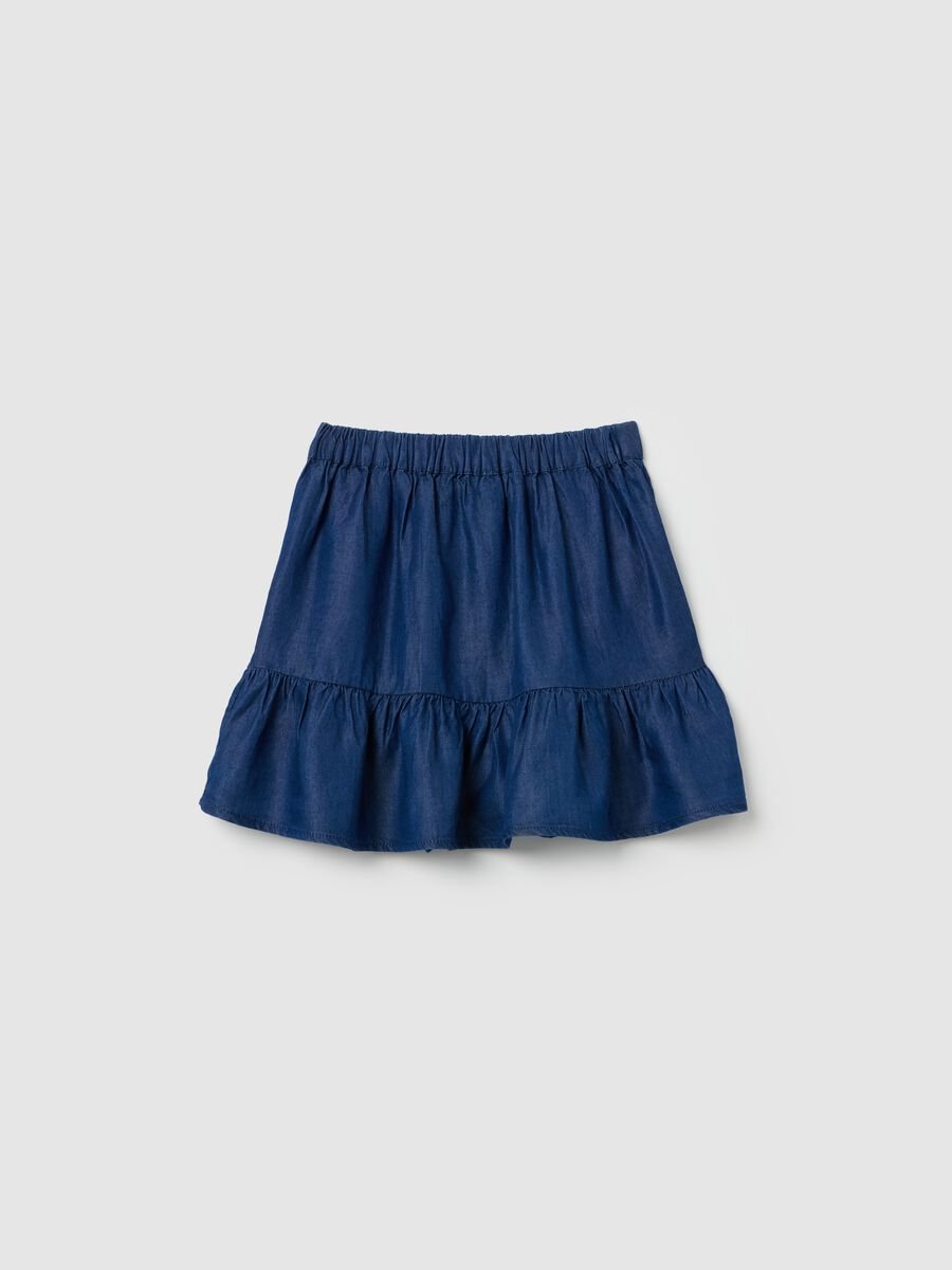 Skirt in Lyocell with flounces_1