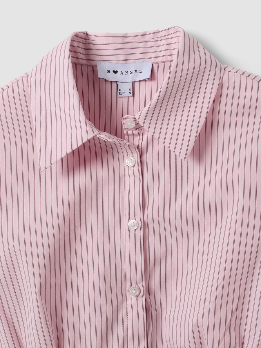 Pink striped slim-fit stretch cotton shirt_6