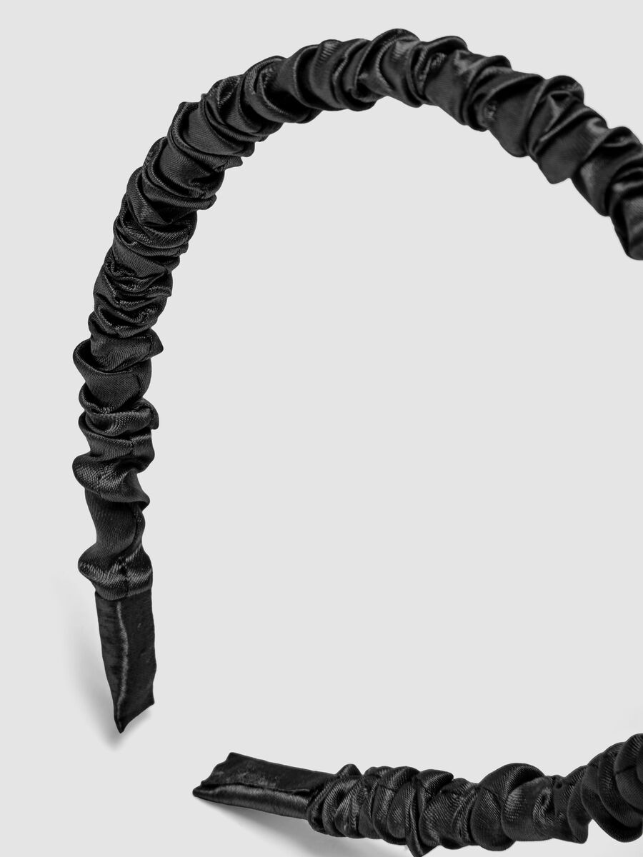 SINCERELY HAIR Black Satin Headband_2