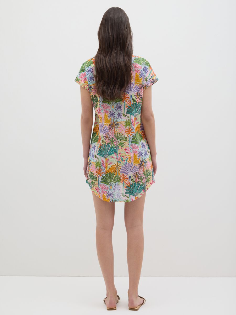 Women's Multi-colour Cotton Shirt Dress - Regular Fit_2