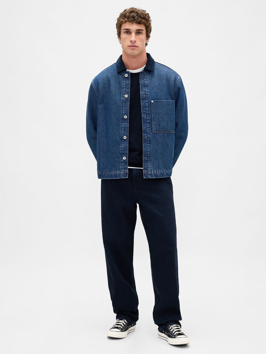 Blue Cotton Blend Jumper_1