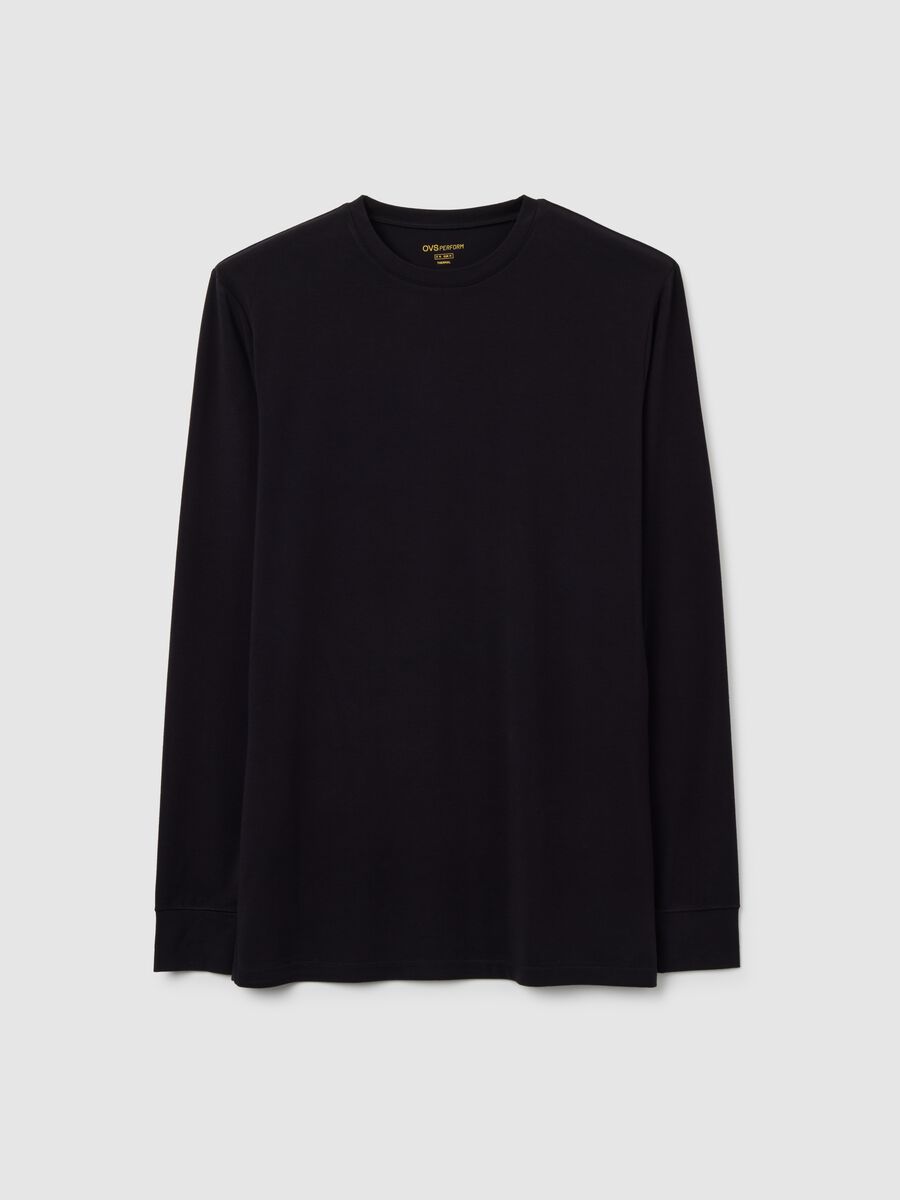 Black long-sleeve regular fit t-shirt_4