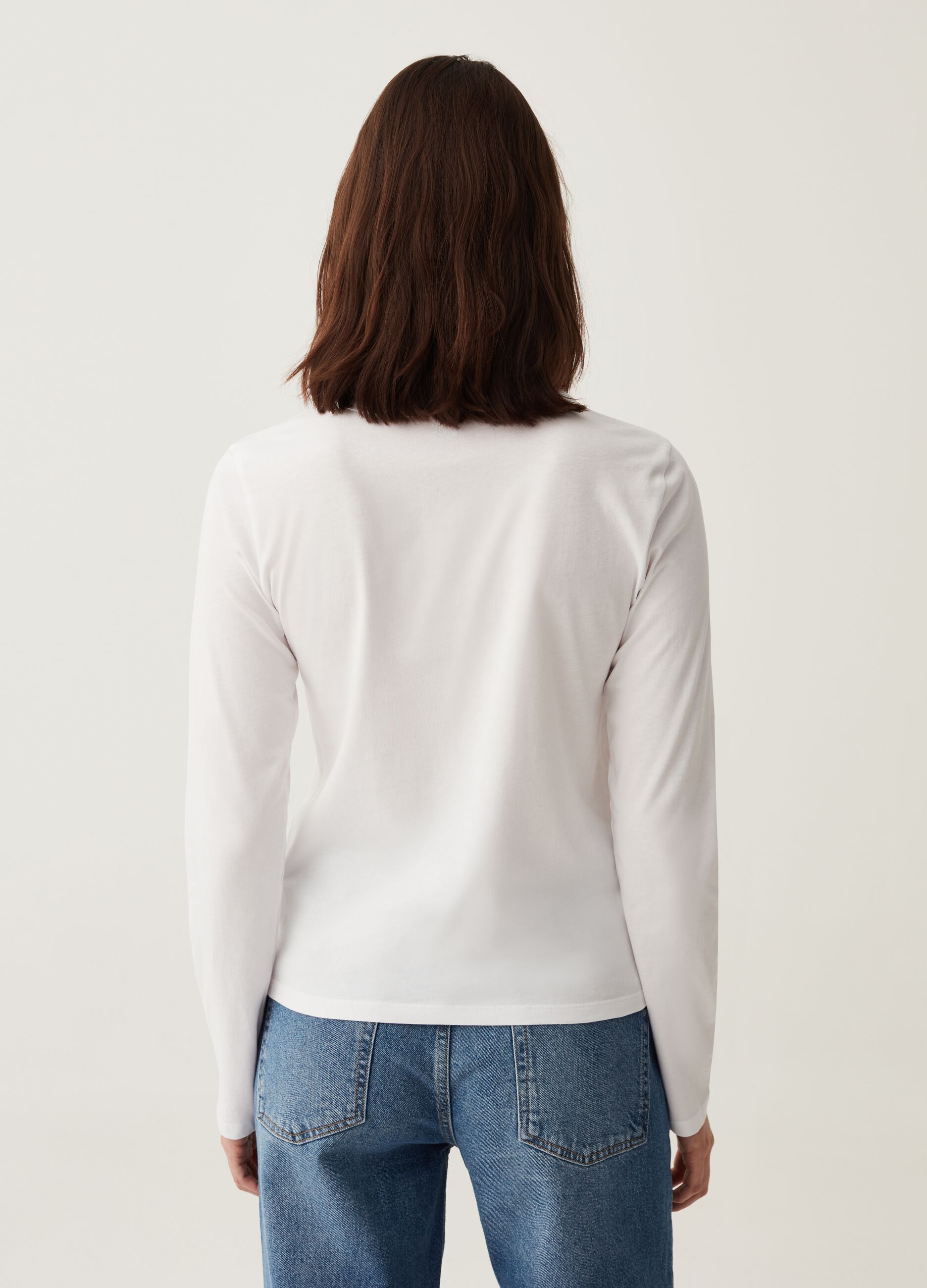 T-shirt a maniche lunghe in cotone_2