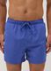 Blue swim shorts with elasticated waistband and drawstring_1