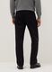 Regular fit black pure cotton trousers_2