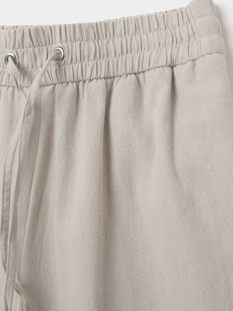 Fluid jogger trousers in cotton_5
