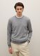 Grey crew neck pullover in pure cashmere, regular fit_2