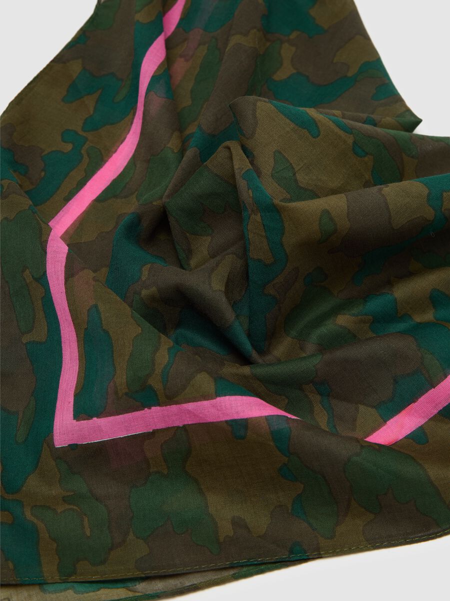 Ovs Green Camouflage Cotton Scarf_2