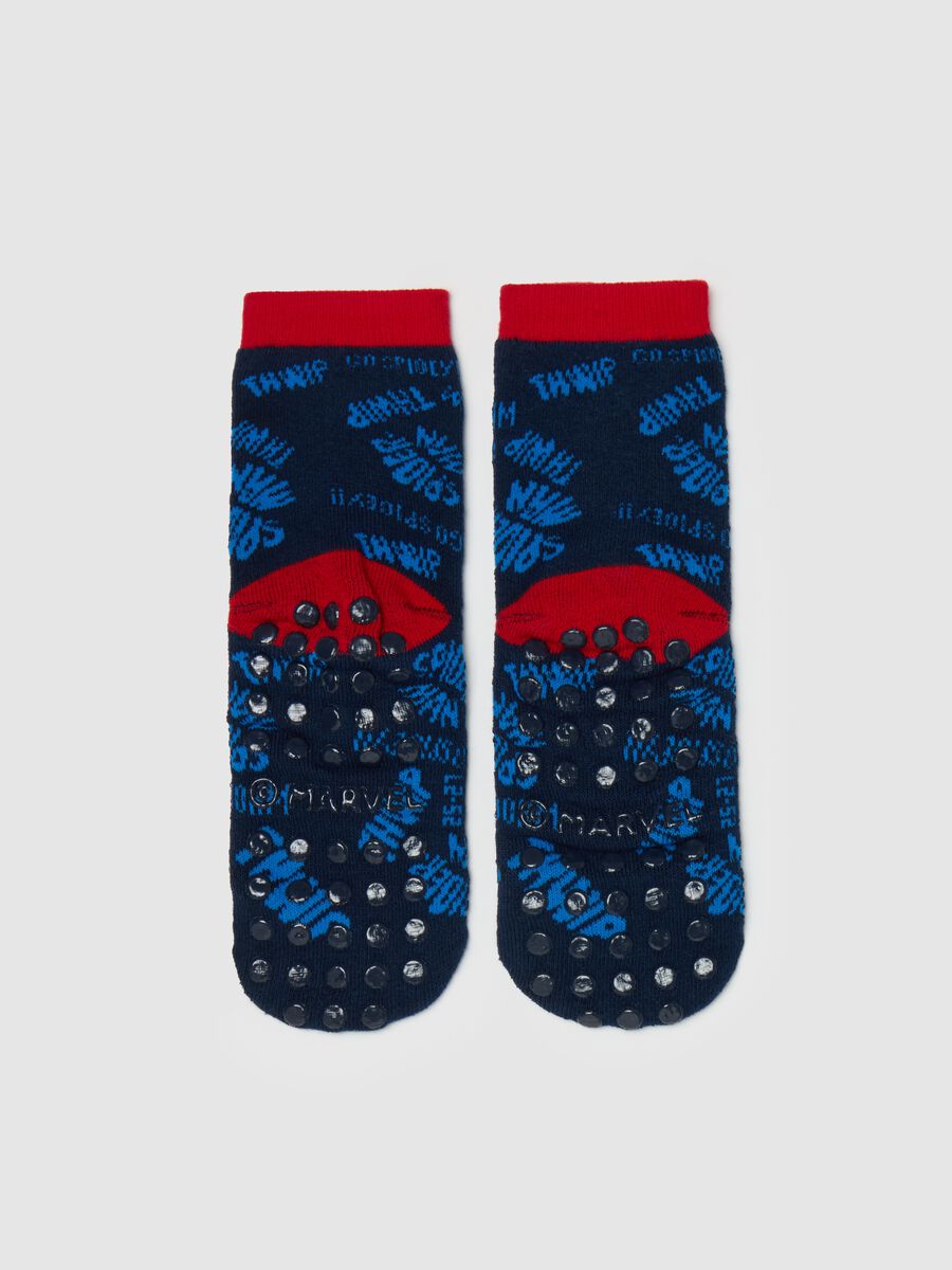 Slipper socks with Spider-Man design_1