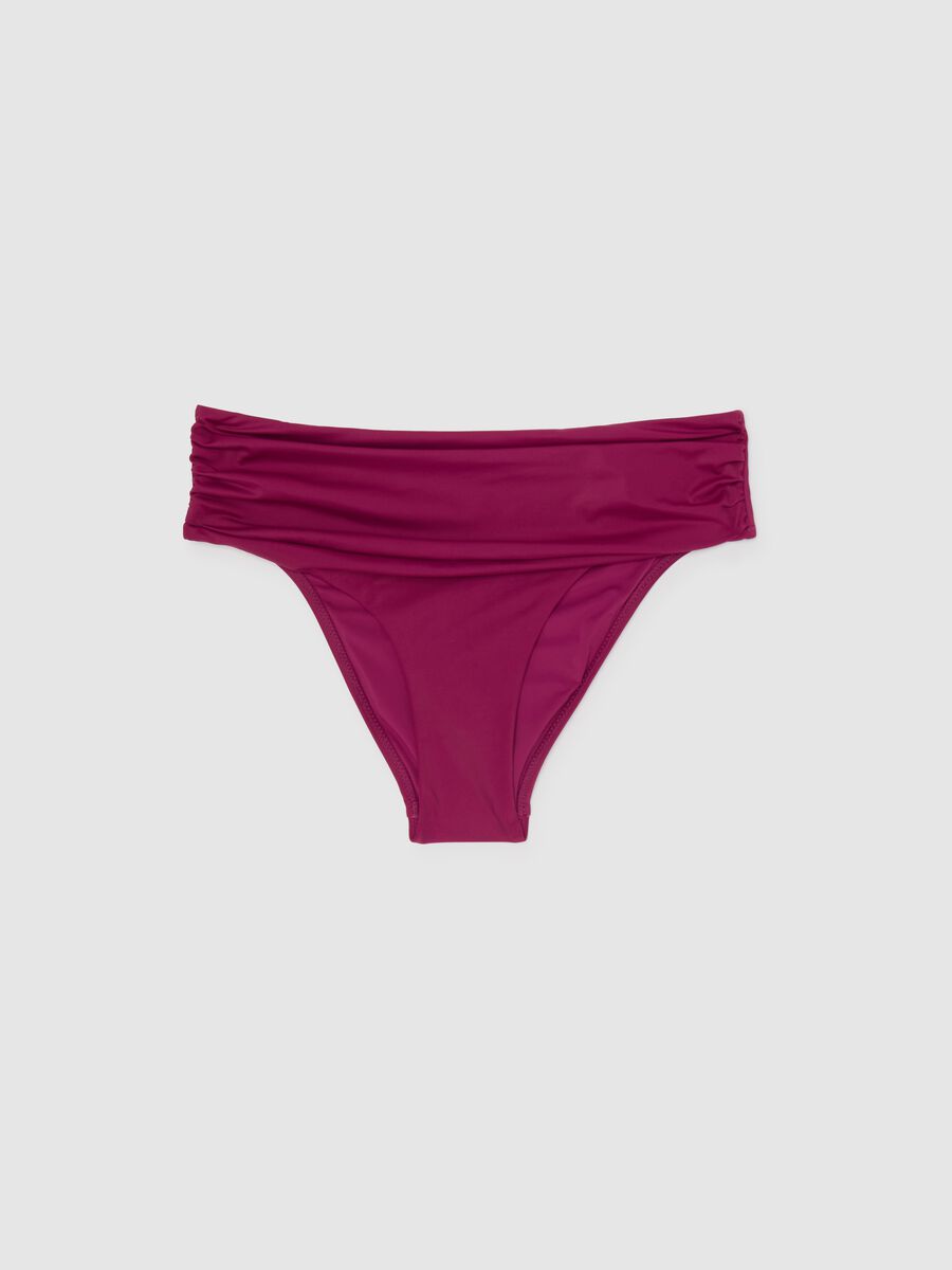 Women's purple stretch blend bikini bottoms_0