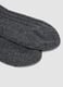 Long grey socks in wool, viscose and stretch cashmere_1