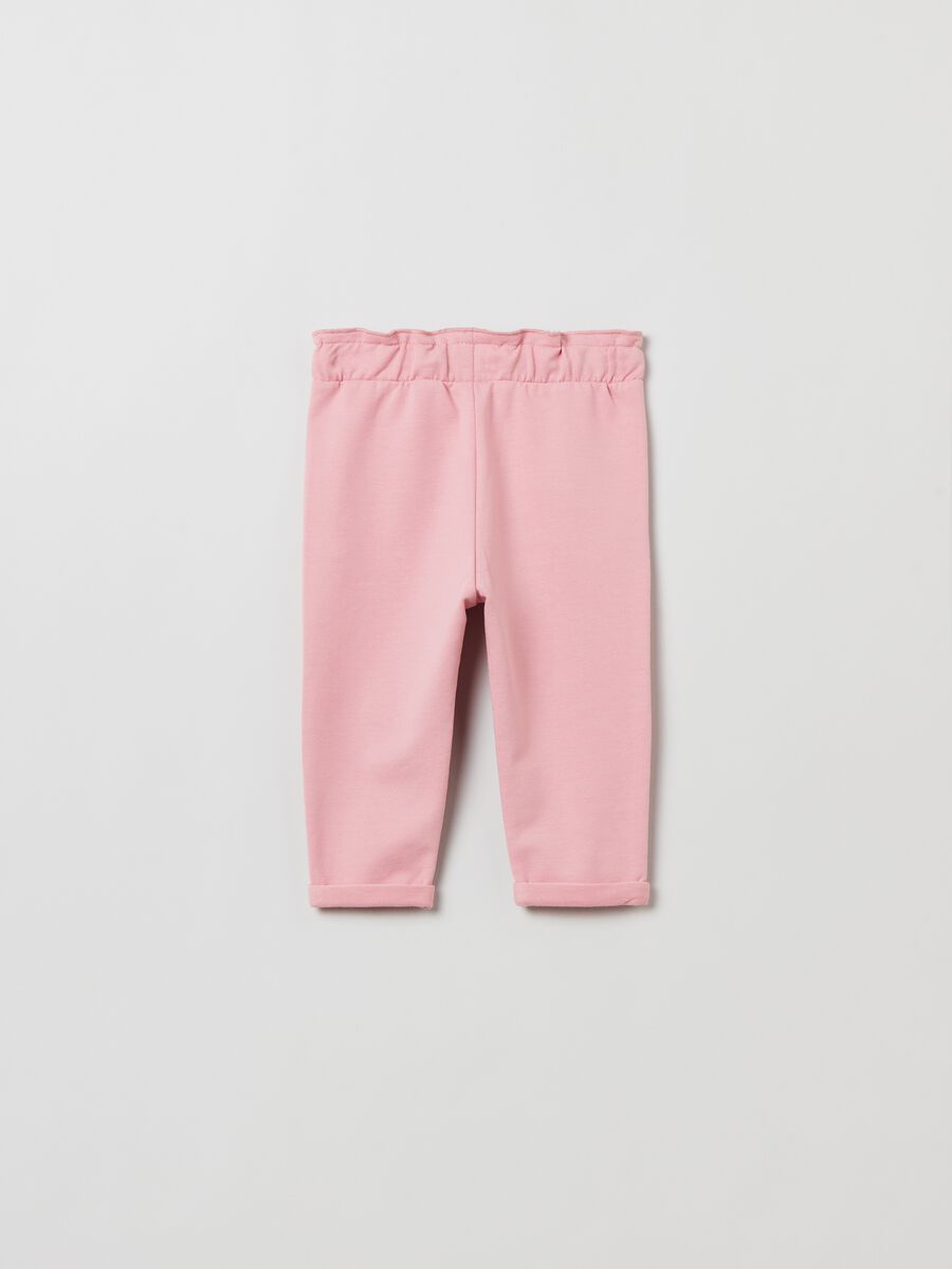 Joggers in French Terry con coulisse_1