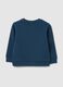 Blue cotton crew neck kids sweatshirt with regular fit_1