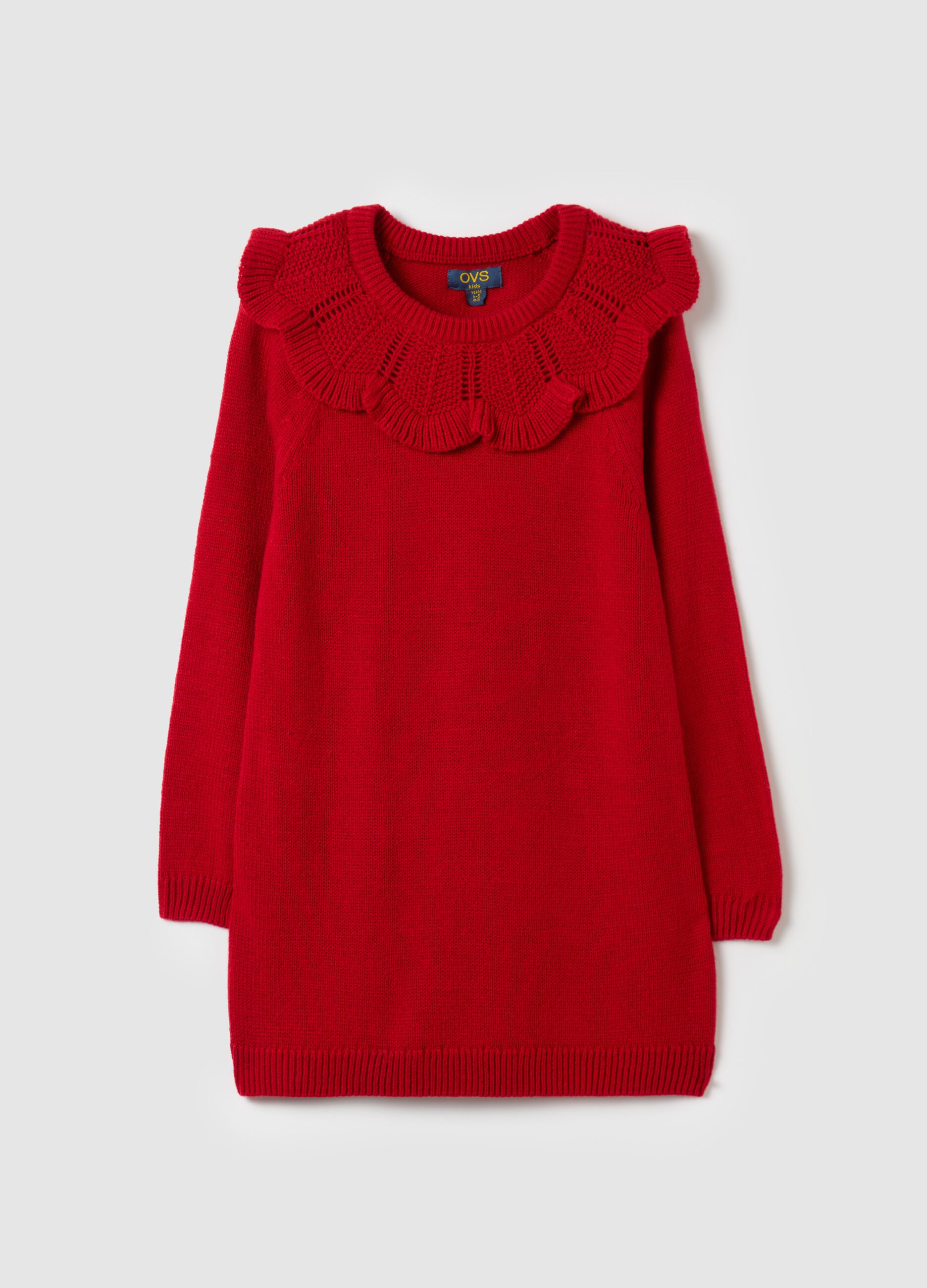 Vestito rosso bambina ovs on sale