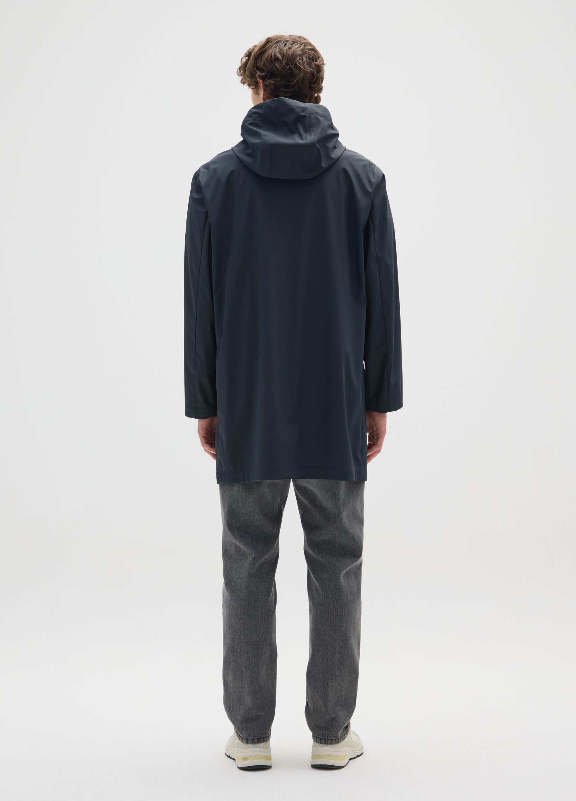 Blue Regular Fit Lightweight Waterproof Jacket
