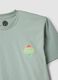 Green short-sleeve pure cotton T-shirt_5