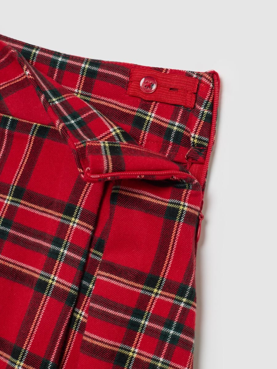 Minigonna a quadri multicolor da bambina_2