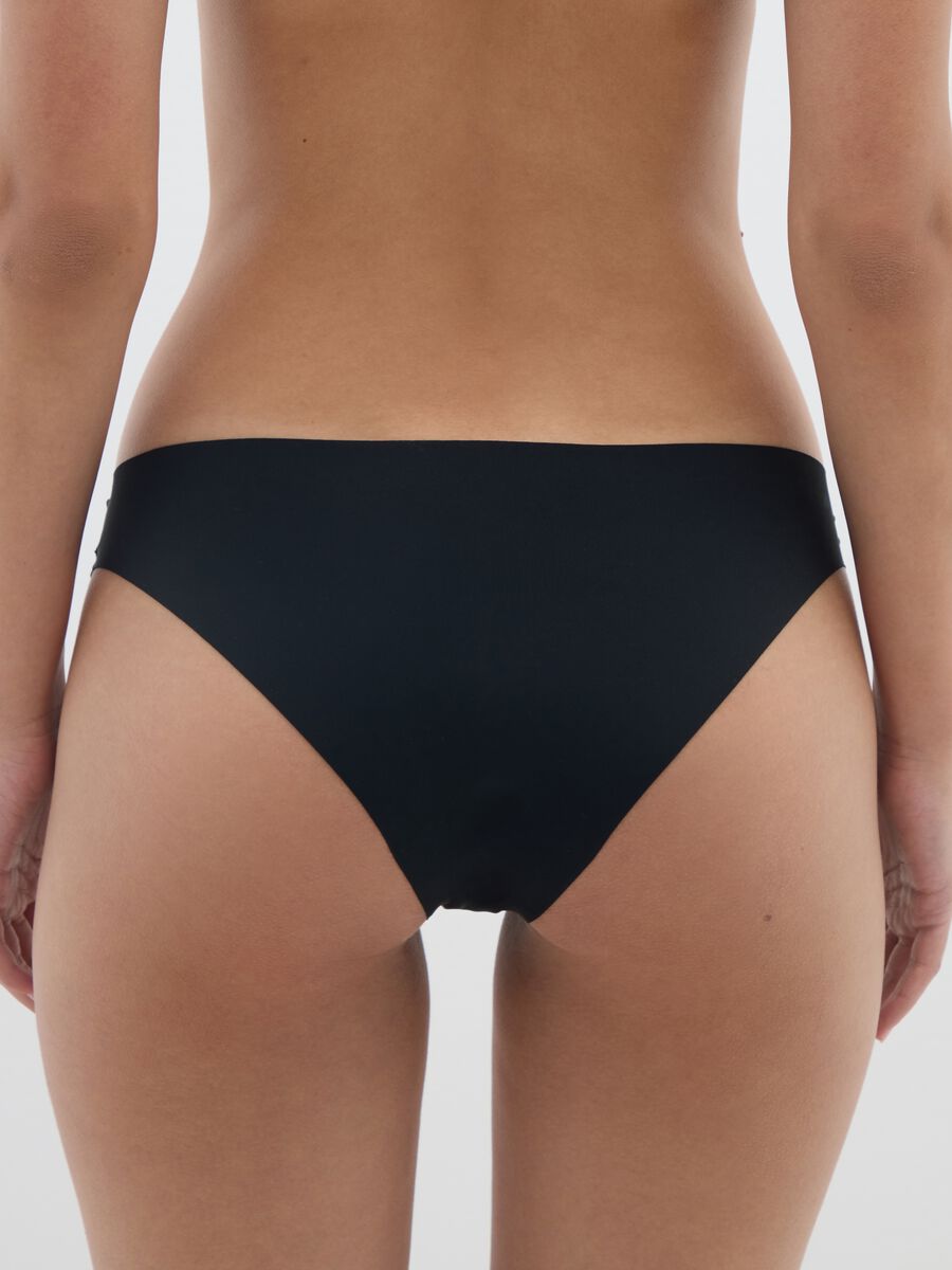 Women's black stretch-mix briefs, regular fit_2