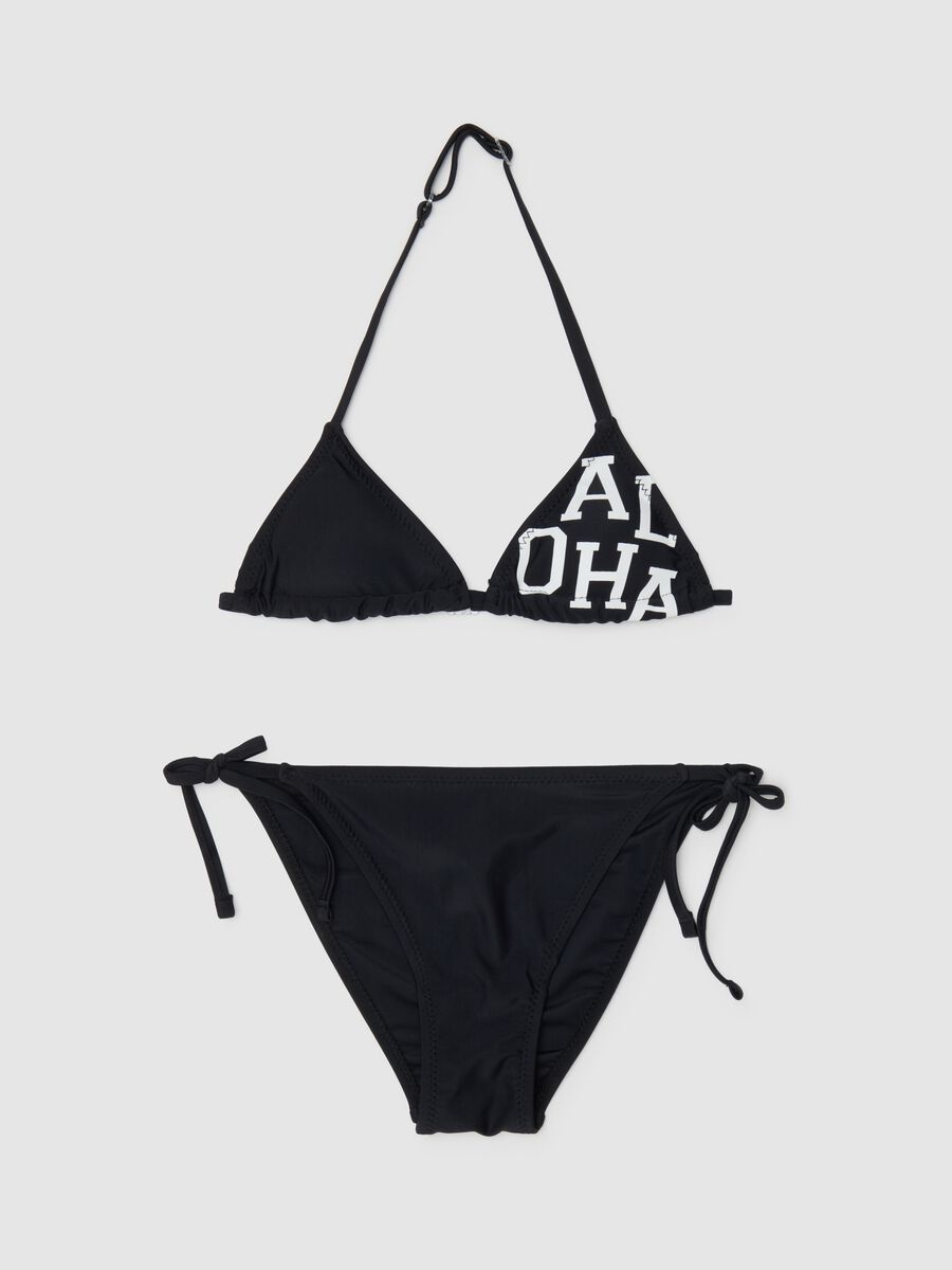 Girls' multicoloured stretch blend bikini_0