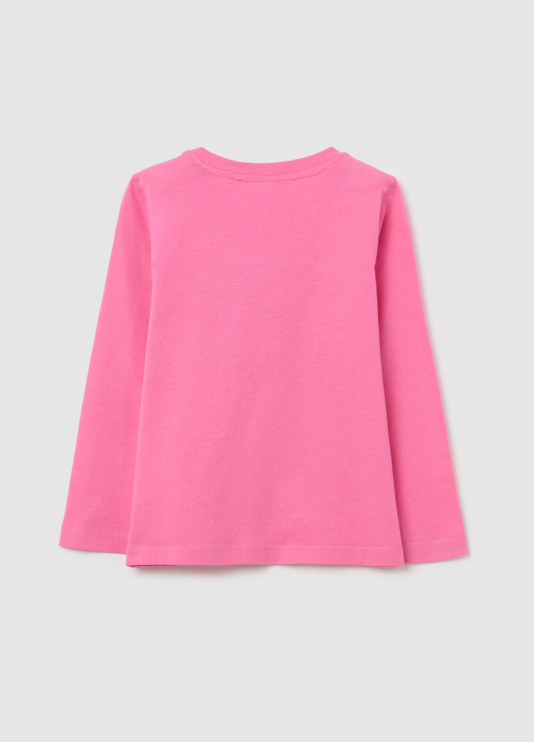 Long-sleeved T-shirt with "Lovely Bear” print
