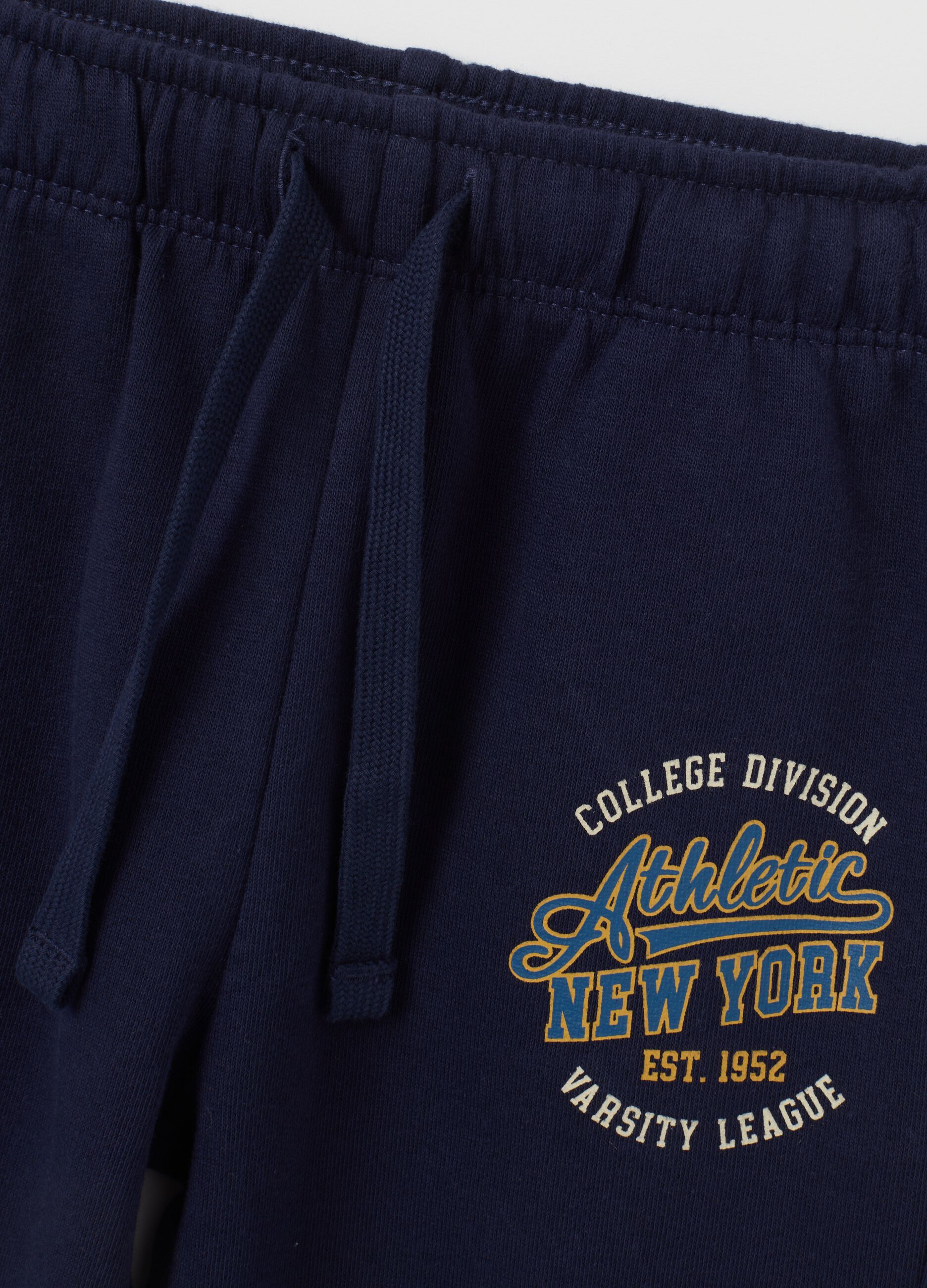 Boys' blue cotton tracksuit regular fit