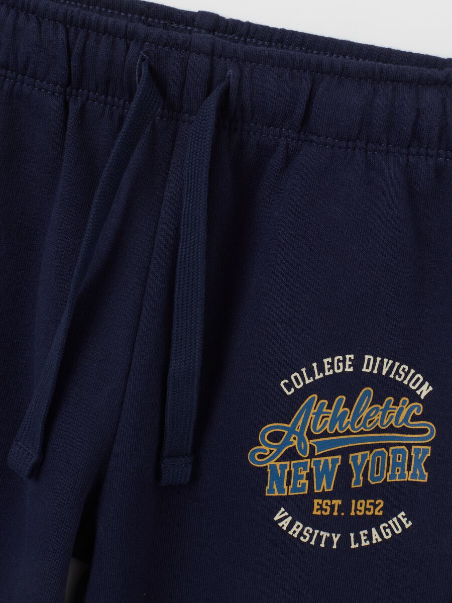 Boys' blue cotton tracksuit regular fit_3