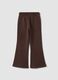 Brown trousers in pure organic cotton_1