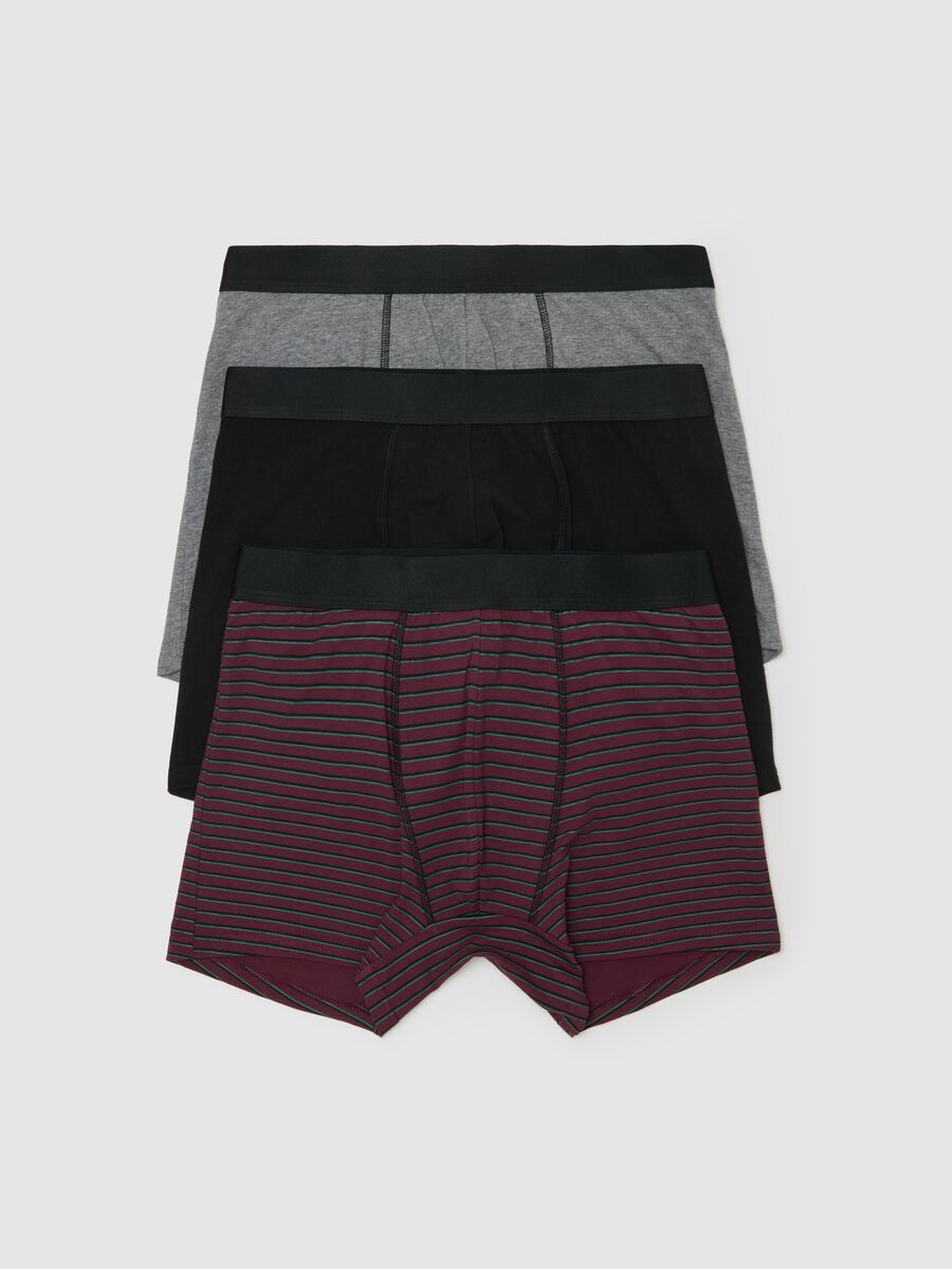 Three-pack boxer shorts in organic cotton with stripe pattern_4