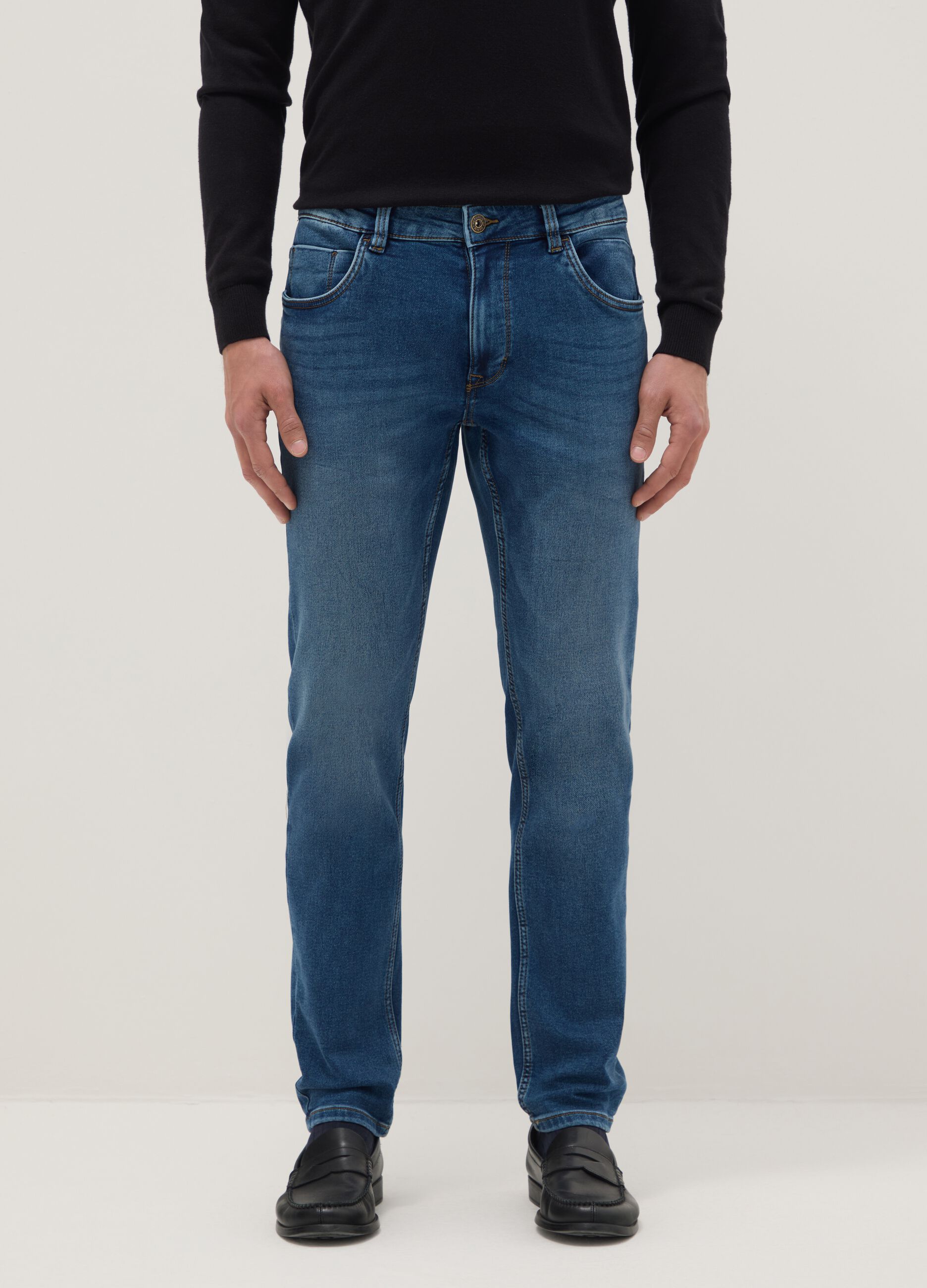 Jeans in denim blu slim fit