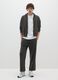 Black Cotton Blend Relaxed Fit Trousers_0