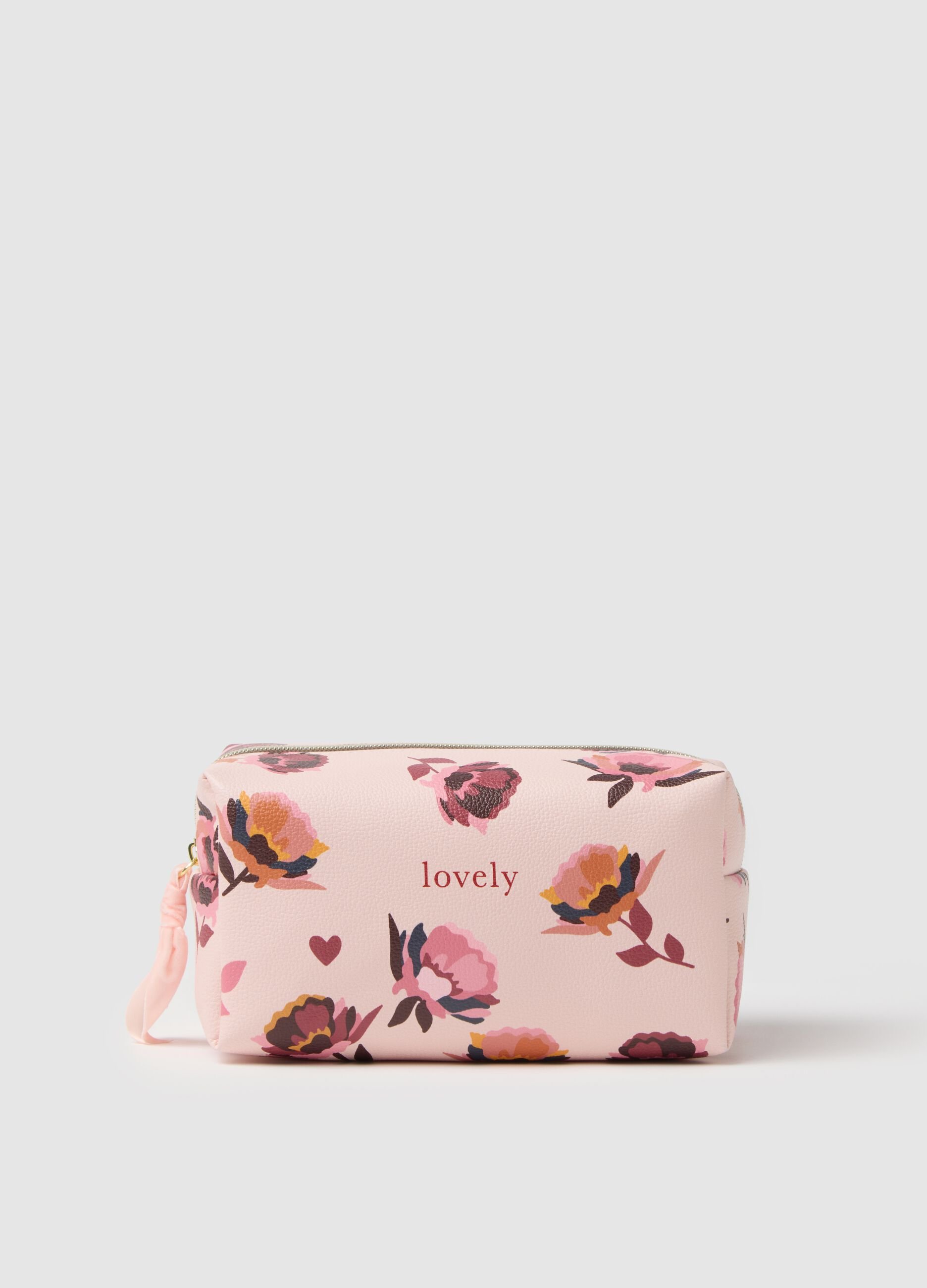 Astuccio multicolor con fiori