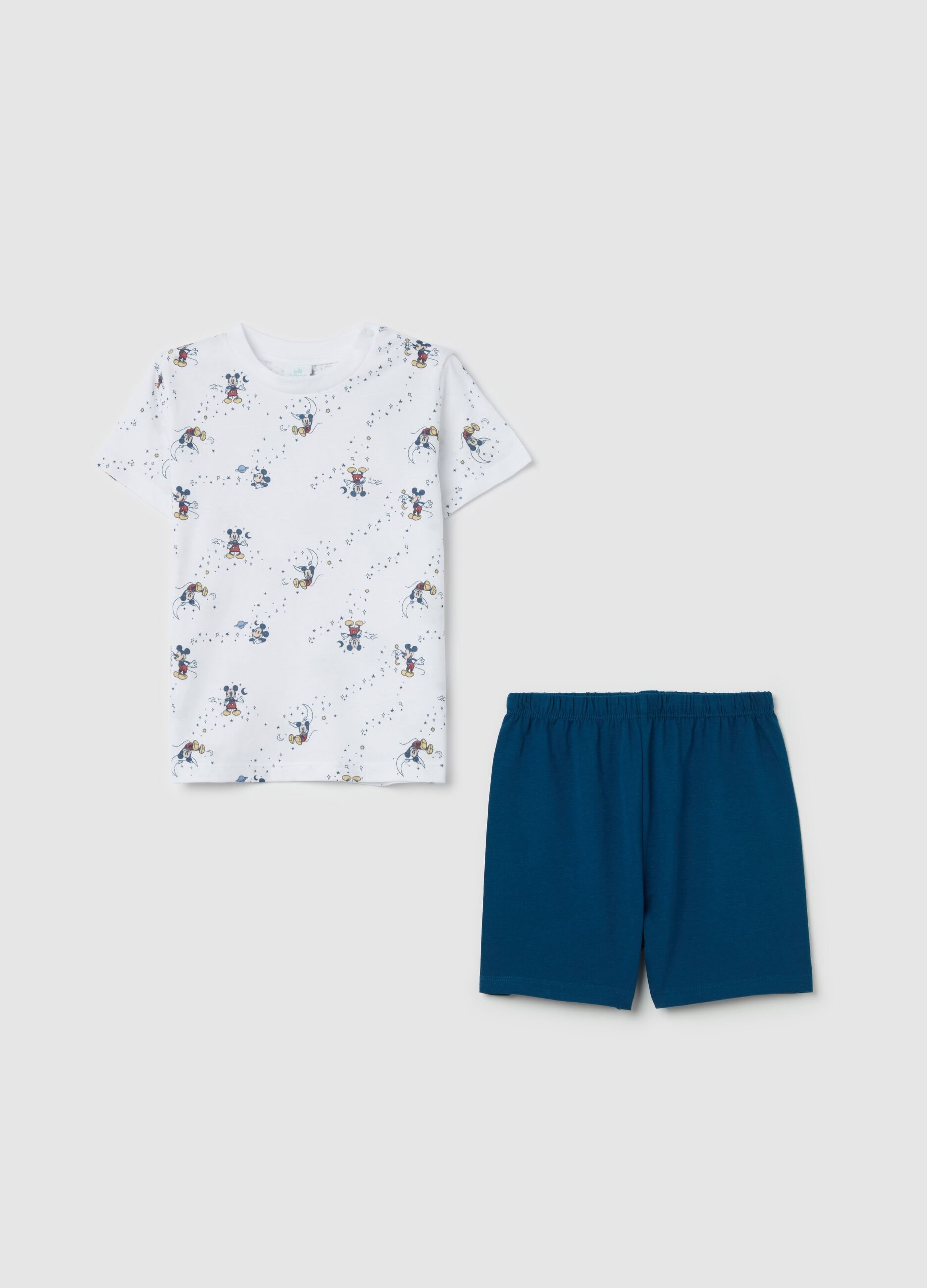 Cotton pyjamas with Mickey Mouse print