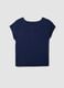 Blue pure viscose V-neck T-shirt, regular fit_6
