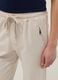 Beige stretch cotton trousers regular fit_3
