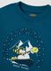 Children's blue pure cotton sweatshirt regular fit with print_2